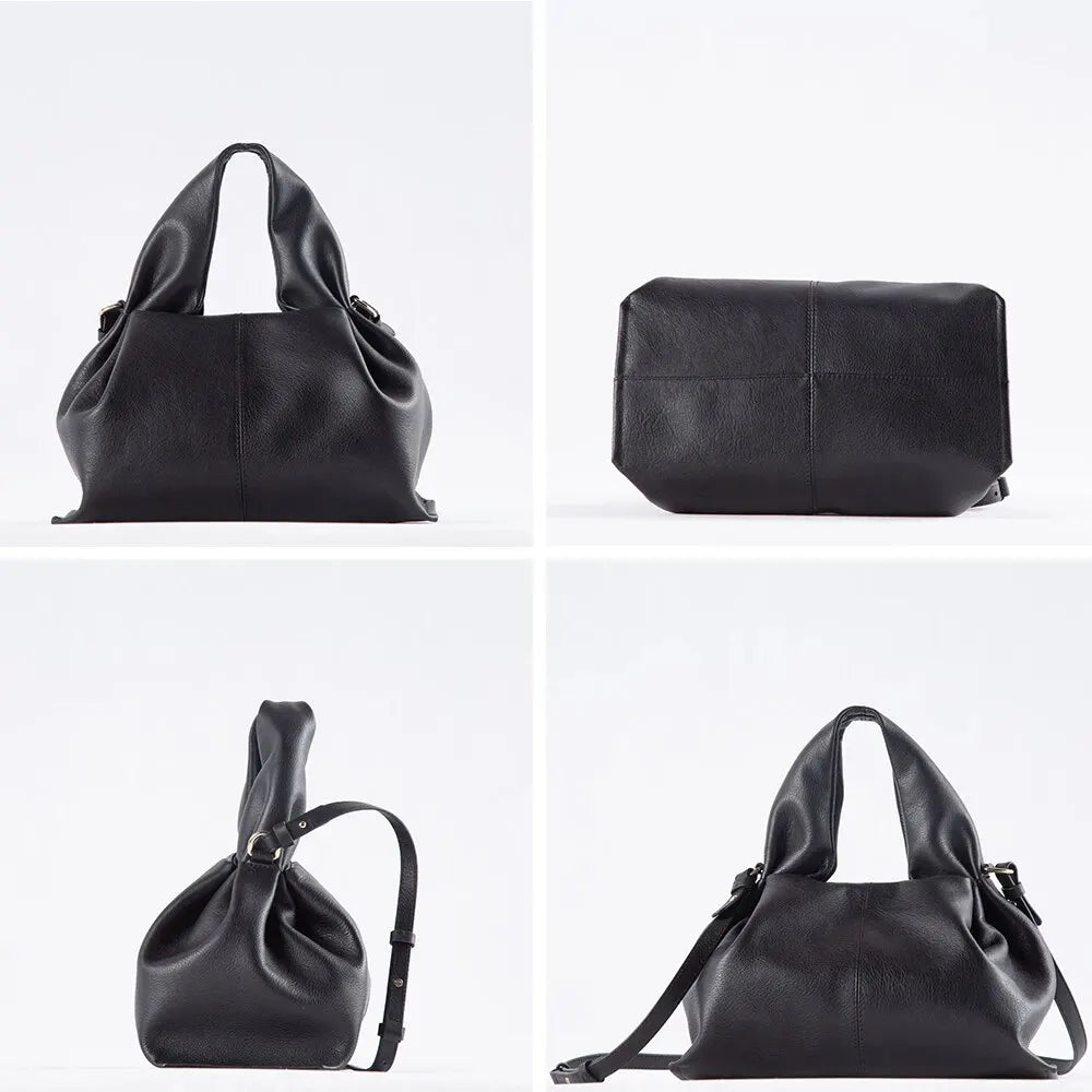 Luxe Faux Leather Hobo Bag