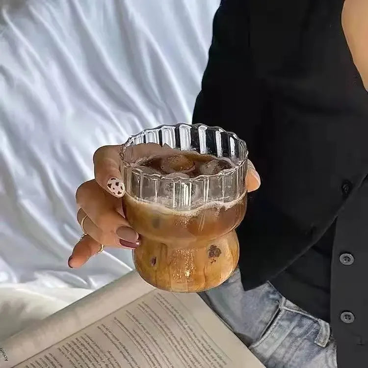 Ribbed Glass Tumblers for All Drinks