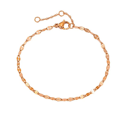 Adjustable Gold Chain Bracelets: Stainless Steel