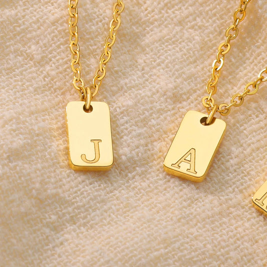 Personalized Square Initial Necklace